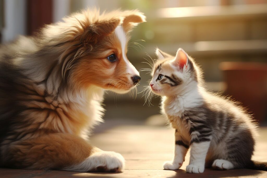steps for introducing a kitten to a dog d